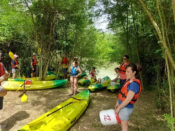 groupe canoë kayak à Lectoure dans le Gers